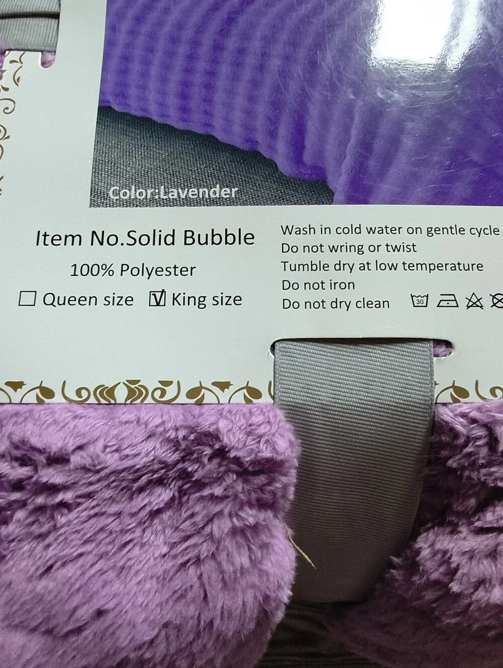AKMI Textiles King Sized Soft Blanket in Lavender